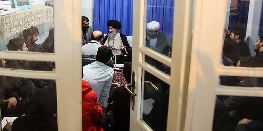 دیدار اهالی دارالمعرفت با حضرت آیت الله العظمی علوی گرگانی 